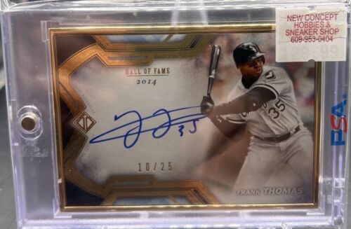 2020 Frank Thomas Topps Transcendent Hall of Fame #'d /25 on card auto! BIG HURT