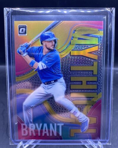 KRIS BRYANT 2019 Panini Donruss Optic Mythical Gold Prizm /10! CUBS! WS CHAMP!