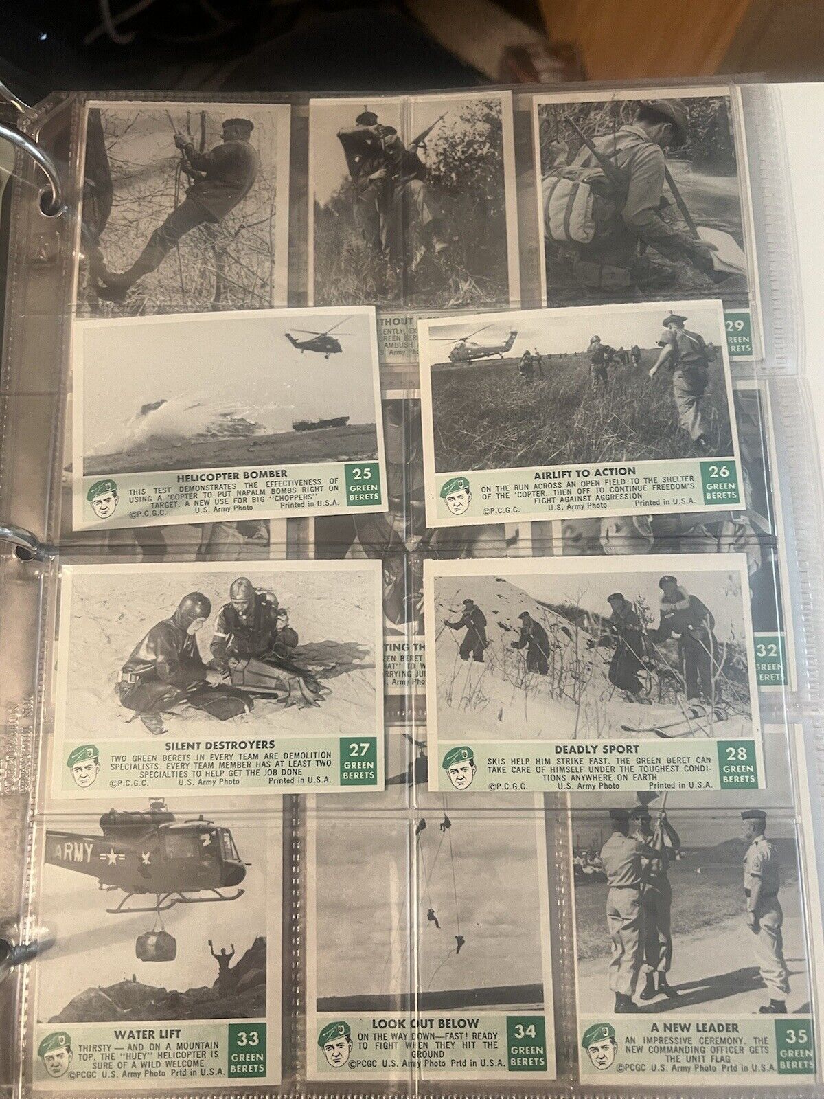 1966 Philadelphia Gum Green Berets, Complete Set of 66!!