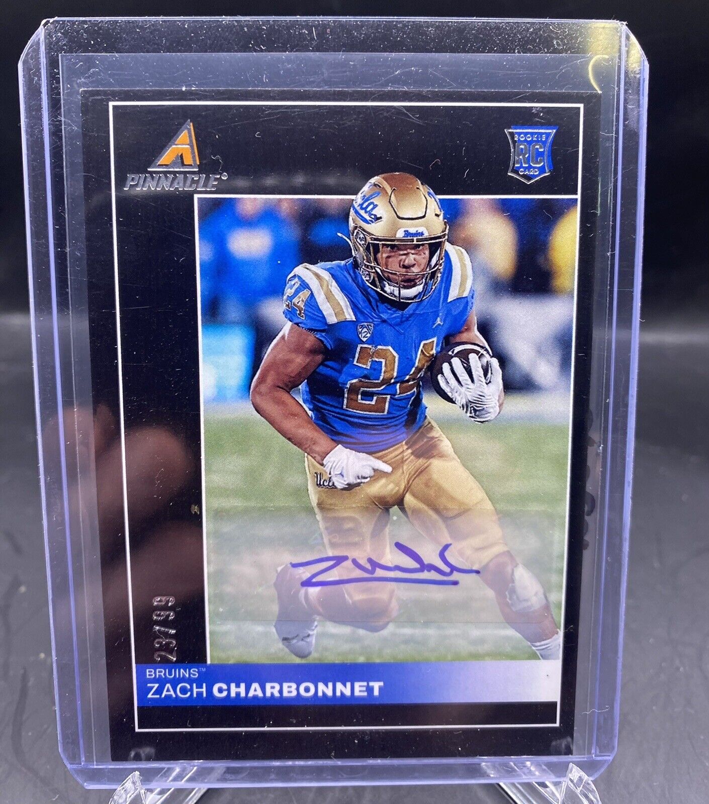 ZACH CHARBONNET 2023 Panini Chronicles Pinnacle # 17 RC Rookie Auto Black /99