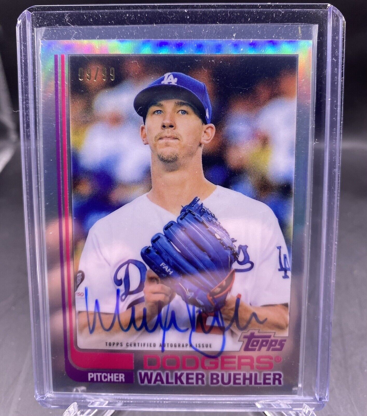 2021 Topps Tribute Tribute to Topps Auto /99 Walker Buehler #TTA-WB Auto