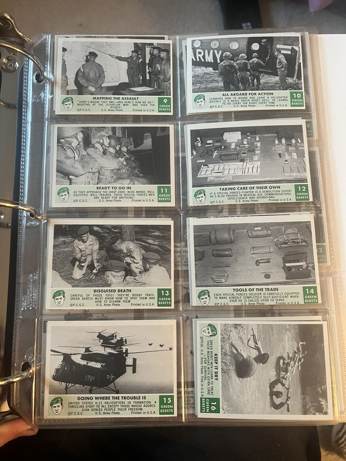 1966 Philadelphia Gum Green Berets, Complete Set of 66!!